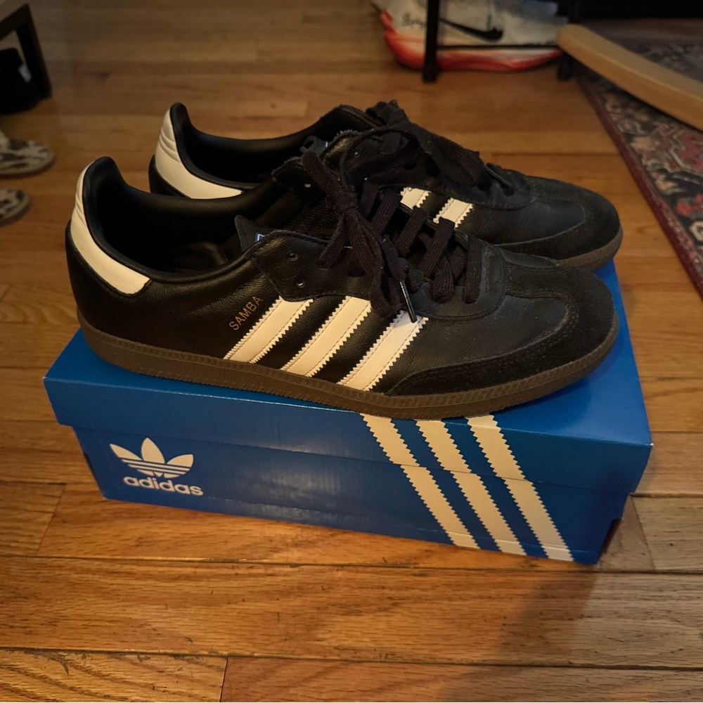 Adidas Samba Black and White Men's Shoes